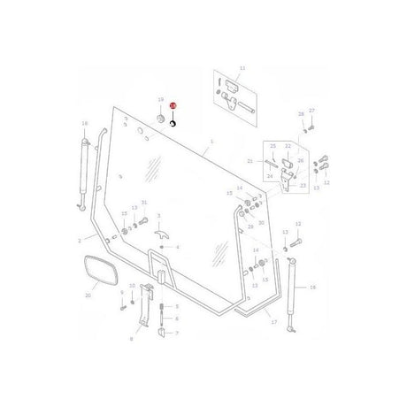 Massey Ferguson - Grommer 15mm - V33630300 - Farming Parts