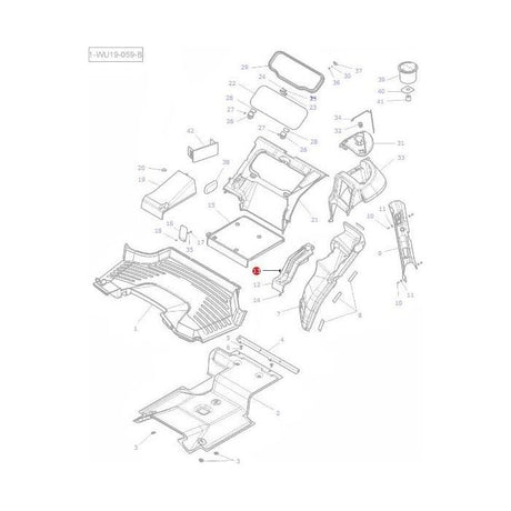 Massey Ferguson - Cladding Screw M4x20 - 4289783M1 - Farming Parts