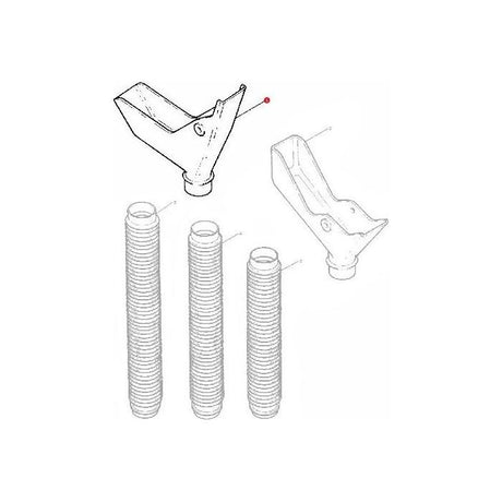 Massey Ferguson - Spout - 876886M2 - Farming Parts