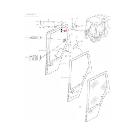 Massey Ferguson - Toggle Door Strut - 3302443M1 - Farming Parts