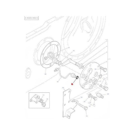 Massey Ferguson - Washer Fibre 1/2 - 886535M1 - Farming Parts