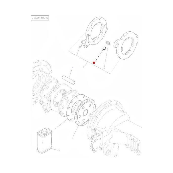 Massey Ferguson - Ball Brake Actuator - 16779X - Farming Parts