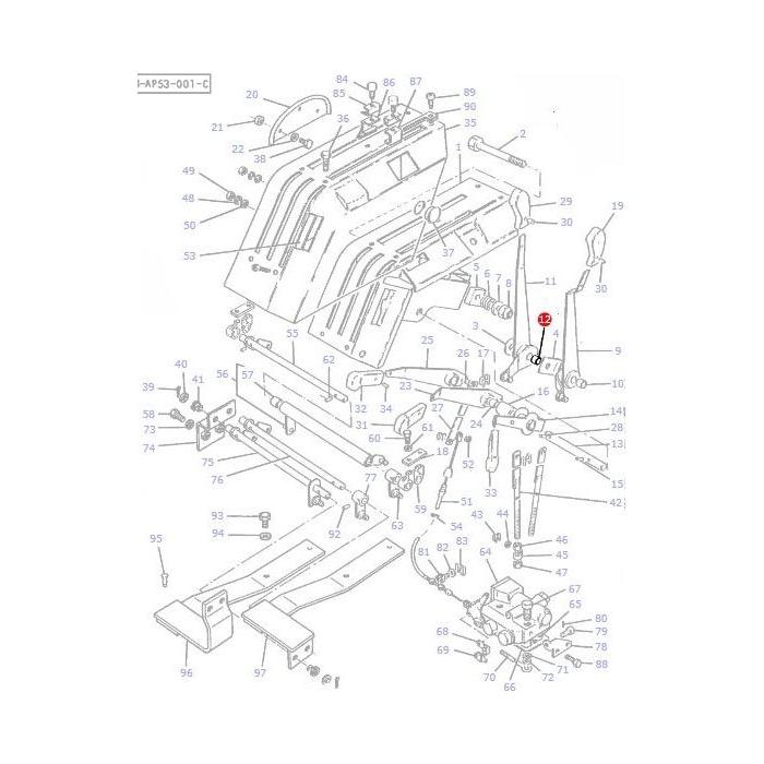 Massey Ferguson - Bearing Quadrant Levers - 1687662M1 - Farming Parts