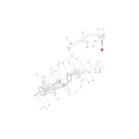 Massey Ferguson - Bolt M8x55 - V581804680 - Farming Parts