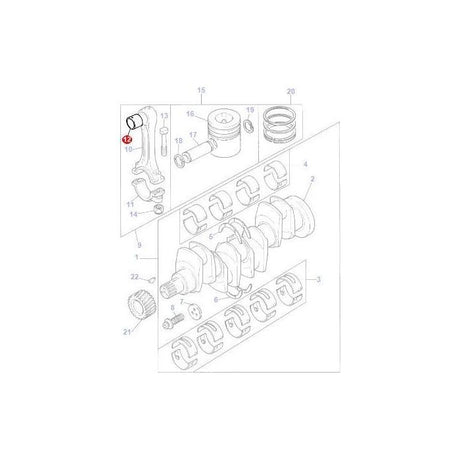 Massey Ferguson - Bush Conrod - 744971M1 - Farming Parts