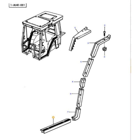 Massey Ferguson - Left Hand Door Seal Floor Moulding - 3385107M1 - Farming Parts