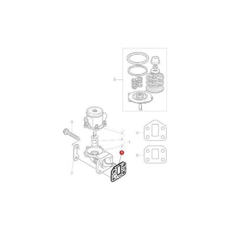 Massey Ferguson - Gasket Lift Pump - 3640785M1 - Farming Parts