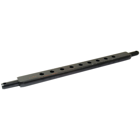 A black plastic flute with nine holes along its length, each offering precise positioning for fine-tuned melodies, resembling the layout of the Flat Drawbar (Cat. 2) with 9 holes and a length of 937mm by Sparex (Sparex Part No. S.3394).