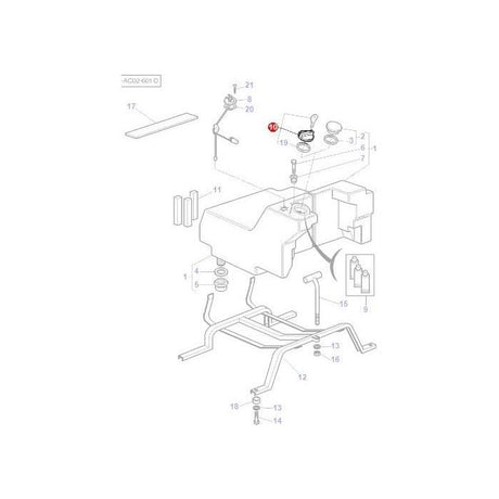 Massey Ferguson - Locking Fuel Cap - 3616543M1 - Farming Parts