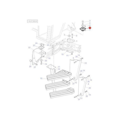 Massey Ferguson - Mounting Rear - 3909594M1 - Farming Parts