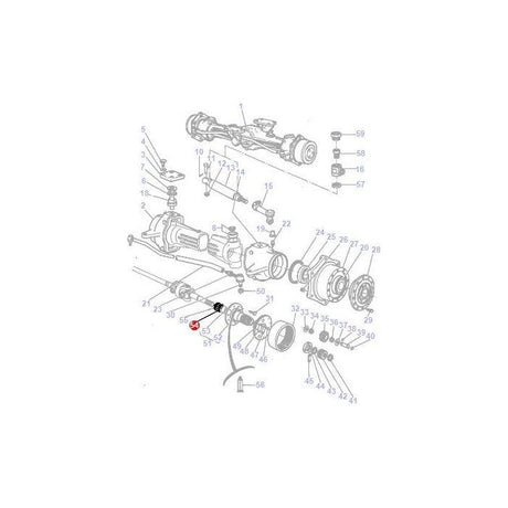 Massey Ferguson - Front Axle Seal - 392108X1 - Farming Parts