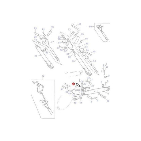 Massey Ferguson - Pin Check Chain - 195405M1 - Farming Parts