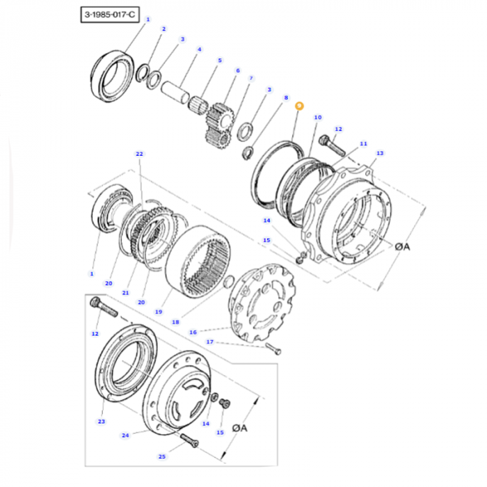 Massey Ferguson - Oil Seal - 3429167M1 - Farming Parts