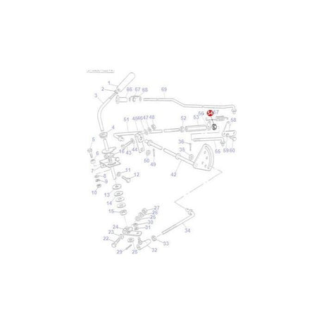 Massey Ferguson - Nut 1/4 UNC L/H Thread - 1699815M1 - Farming Parts