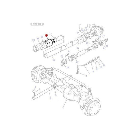 Massey Ferguson - Guard Shaft - 1696554M92 - Farming Parts