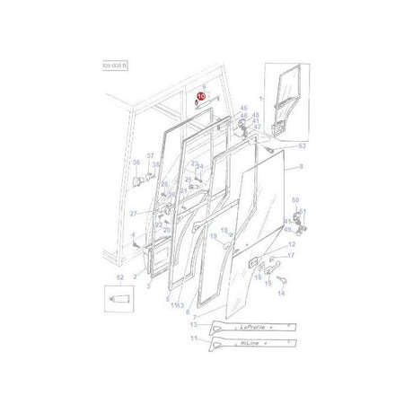 Massey Ferguson - Toggle Door Strut - 3478565M1 - Farming Parts