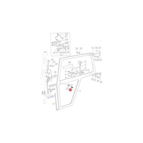 Massey Ferguson - Screw Door Handle - 357353X1 - Farming Parts