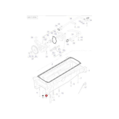 Massey Ferguson - Seal Sump Bung - V615881827 - Farming Parts