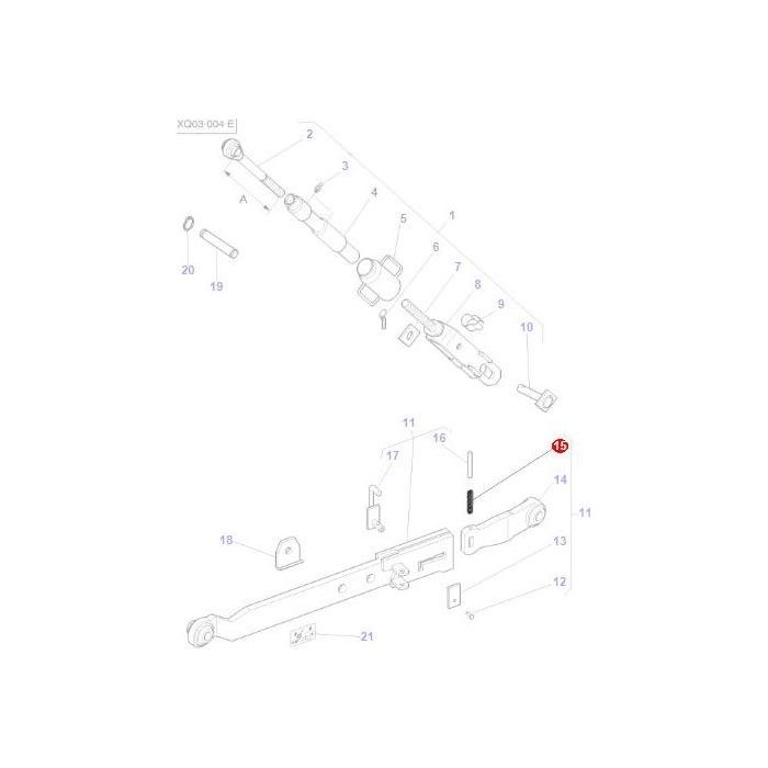 Massey Ferguson - Spring Locking - 491105M1 - Farming Parts