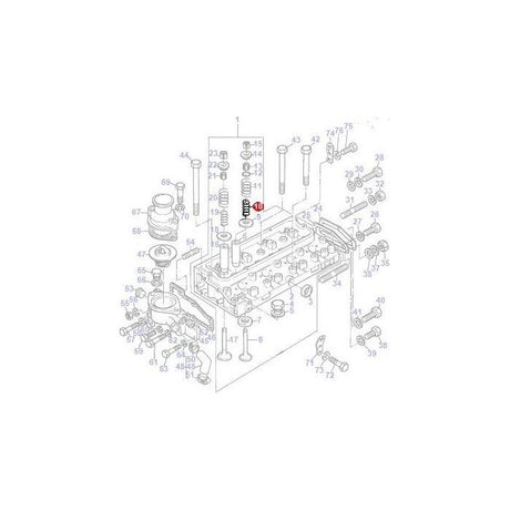 Massey Ferguson - Valve Spring - 735525M1 - Farming Parts