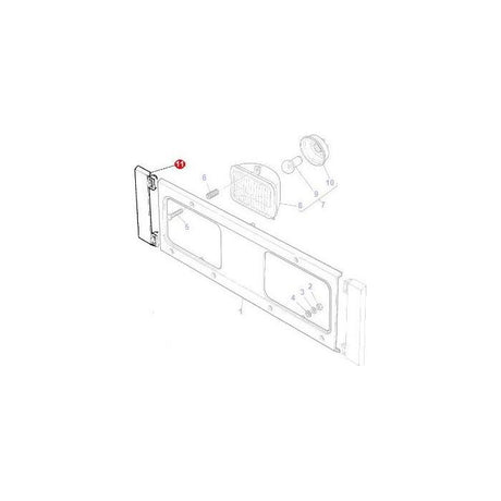 Massey Ferguson - Moulding Light Surround L/H - 1694994M1 - Farming Parts