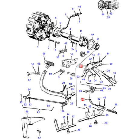 Massey Ferguson - Clutch Cable Hi-Line - 3545855M91 - Farming Parts