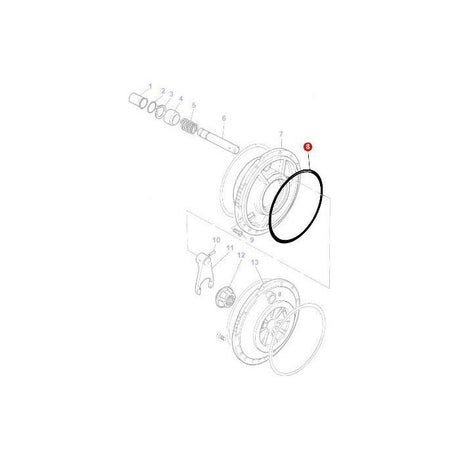 Massey Ferguson - O Ring Diff Lock - 1860838M1 - Farming Parts