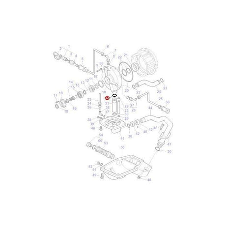 Massey Ferguson - ORing Wet Clutch - 70923934 - Farming Parts