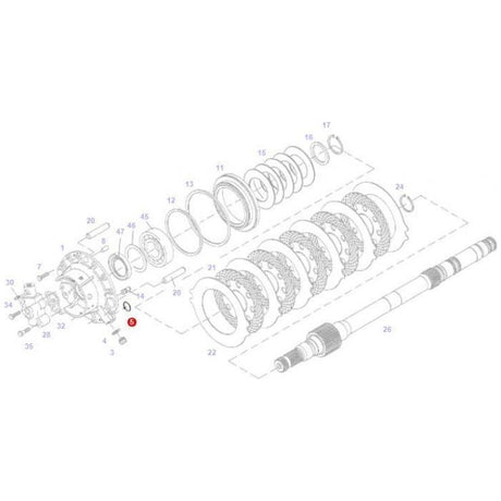 Fendt - ORing Cardan Brake - X548859001000 - Farming Parts