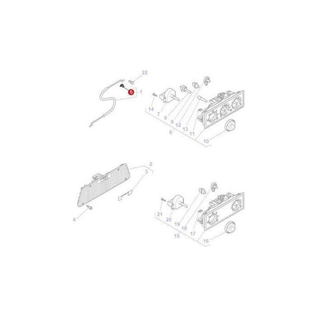 Massey Ferguson - Clip Heater Cable - 1696477M1 - Farming Parts