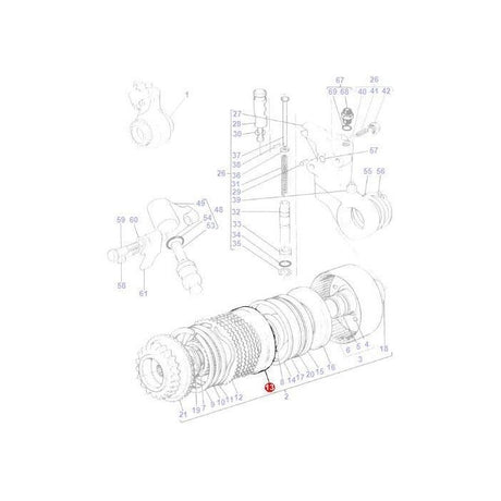 Massey Ferguson - Disc Clutch Pack - 1672626M1 - 6249028M91 - Farming Parts