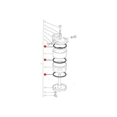 Massey Ferguson - Gasket Sediment Bowl - 1851891M1 - Farming Parts