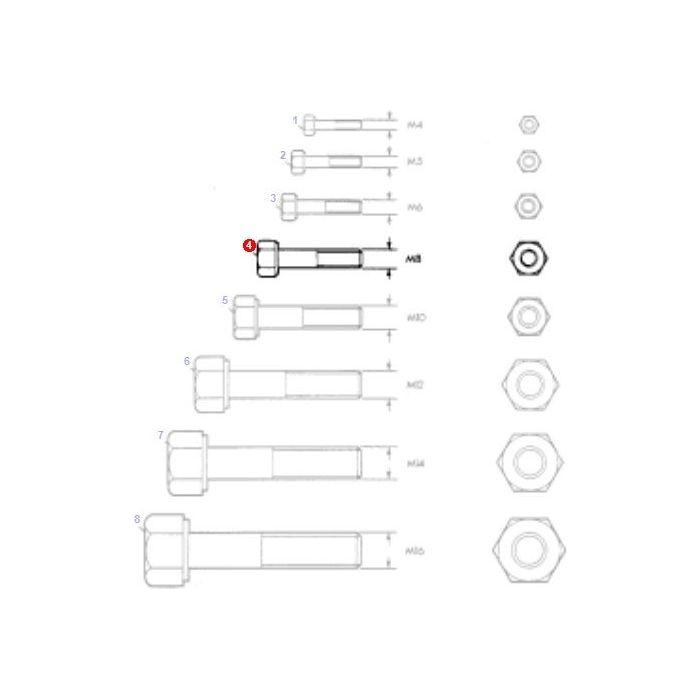 Massey Ferguson - Bolt M8x20 - 339337X1 - Farming Parts