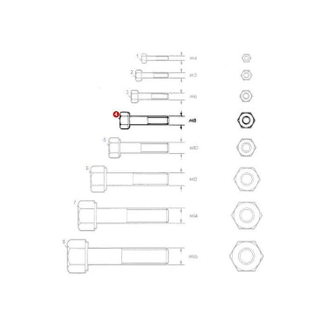 Massey Ferguson - Bolt M8x20 - 339337X1 - Farming Parts