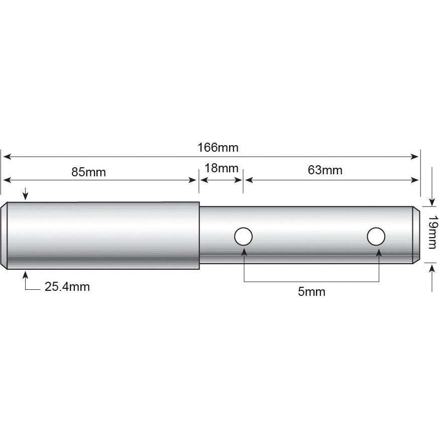 Top link pin - Dual category 19 - 25mm Cat.1/2
 - S.3539 - Farming Parts