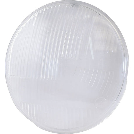 A clear, round, ribbed glass lens, the Replacement Lens S.35585 from Sparex.