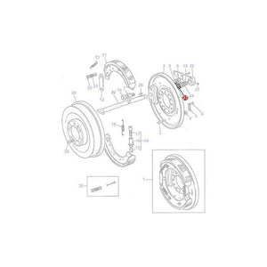 Massey Ferguson - Plate Brake Rod - 825040M2 - Farming Parts
