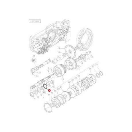 Massey Ferguson - Shim 4wd Clutch - 3386062M1 - Farming Parts