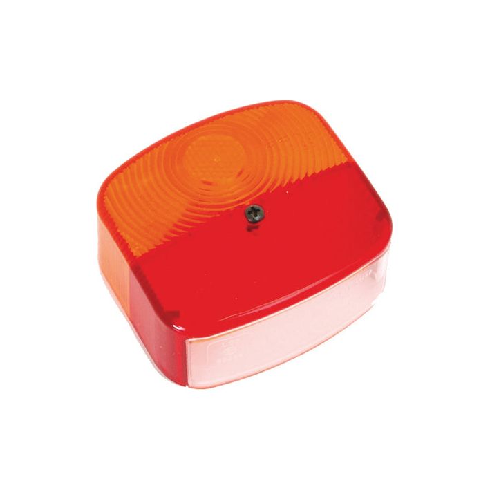 A rectangular red and orange polycarbonate reflector light for a vehicle or bike, known as the Sparex Replacement Lens, fits models S.35793 - S.35795.