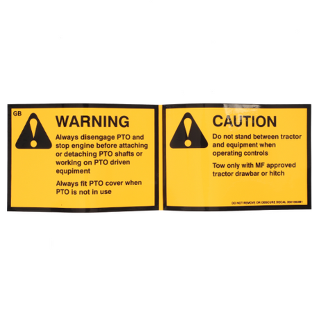 Massey Ferguson - Safety Decal - 3581563M1 - Farming Parts