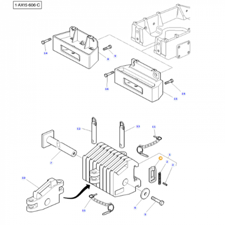 Massey Ferguson - Hasp - 3581636M1 - Farming Parts