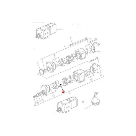 Massey Ferguson - Woodruff Key - 1440358X1 - Farming Parts