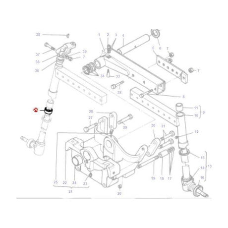 Massey Ferguson - Bearing - 196167M1 - Farming Parts