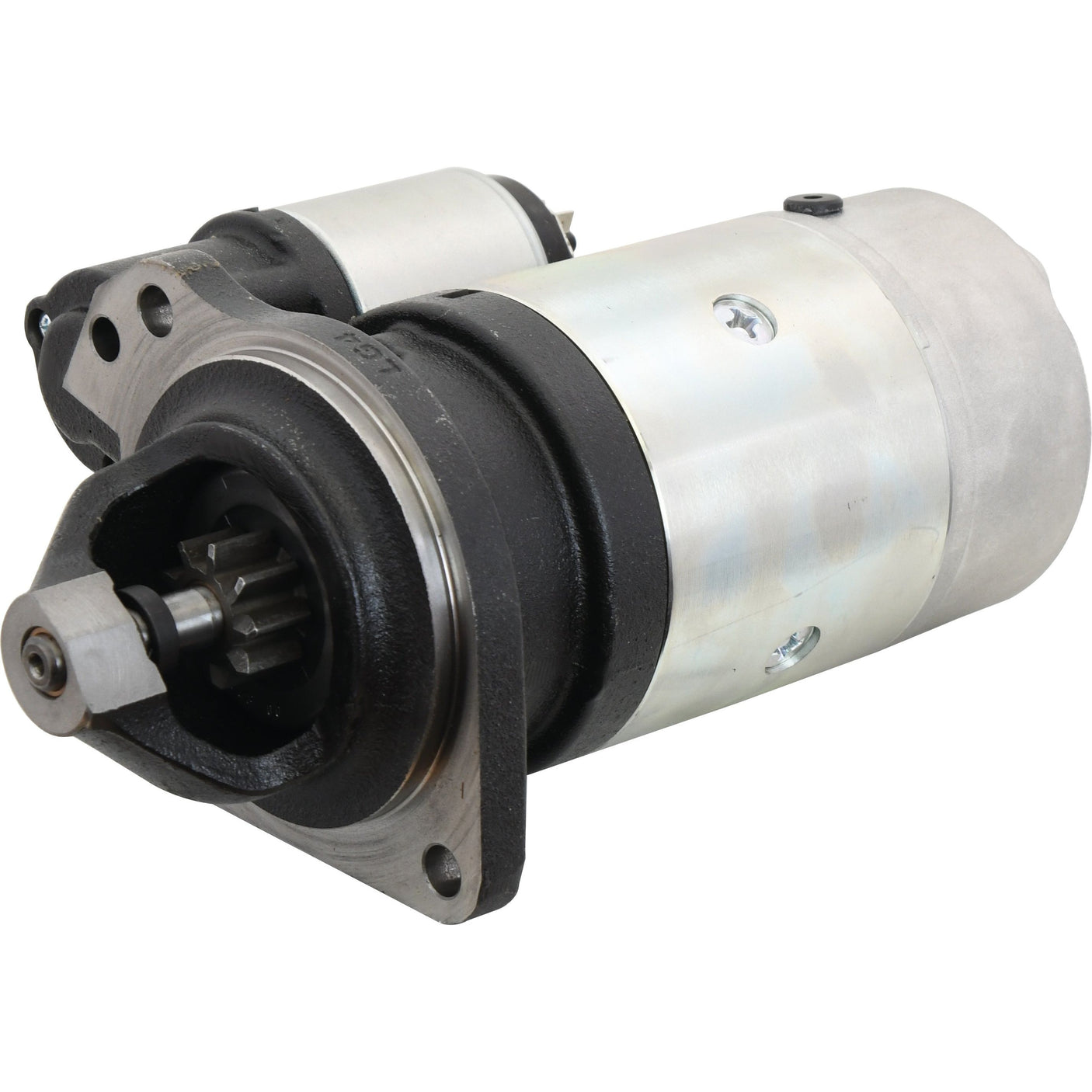 Image of a Starter Motor - 12V, 2.7Kw (Mahle) with a cylindrical body and gear mechanism, commonly used in automotive engines to initiate engine rotation. Available as Sparex Part No.S.35972.