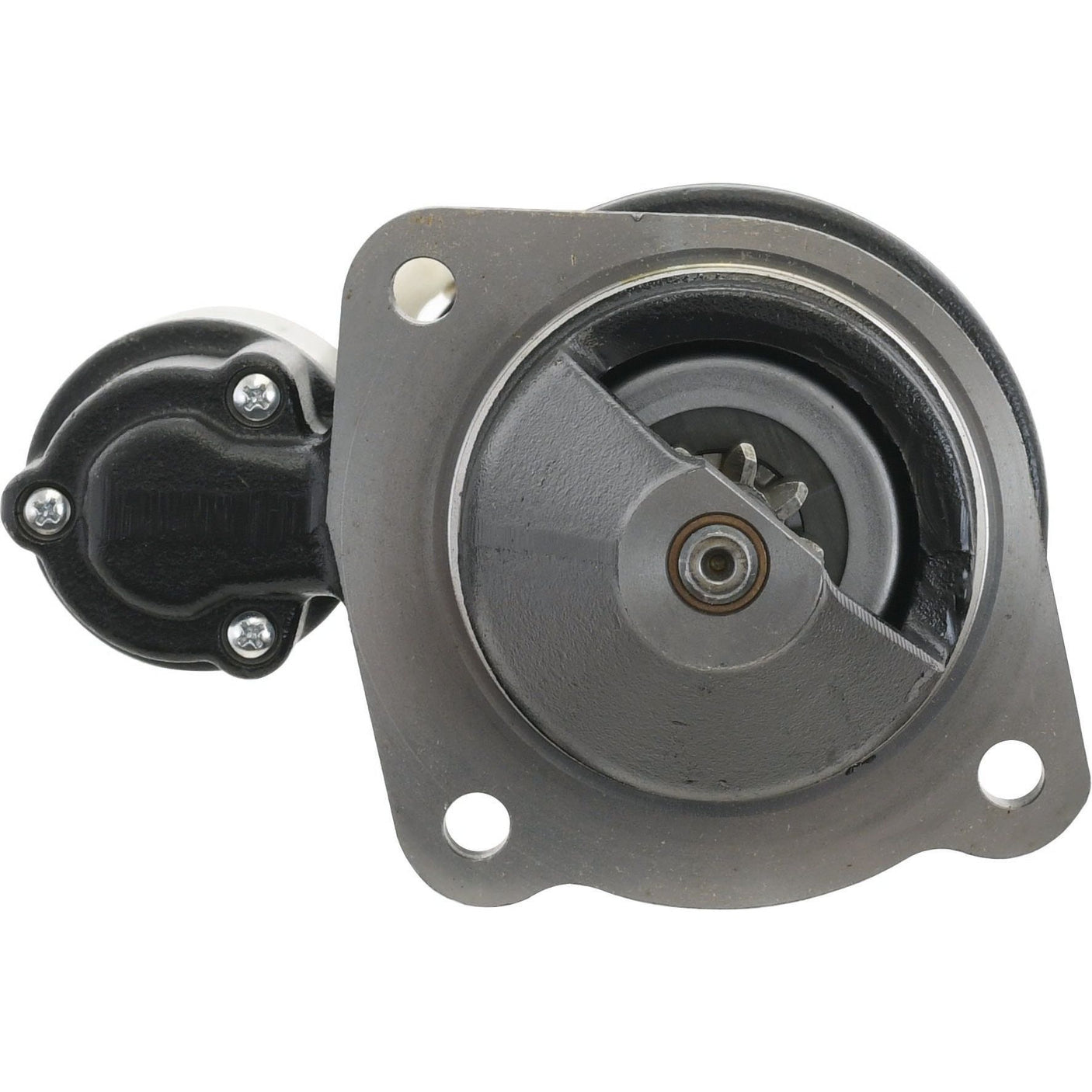 Front view of a Sparex Starter Motor - 12V, 3Kw (Mahle) mechanical automotive component with a circular design, intended for installation in a 12V vehicle engine system.