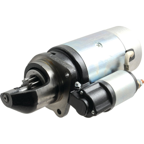 A Sparex Starter Motor - 12V, 3Kw (Mahle) featuring a metal casing and electrical connectors showcased on a white background.