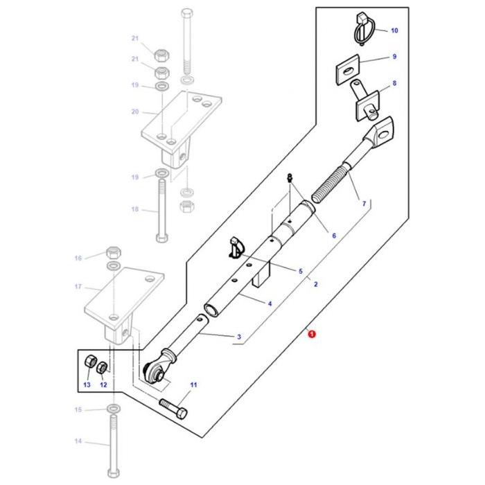 Massey Ferguson - Stabiliser Kit - 3819481M91 - Farming Parts