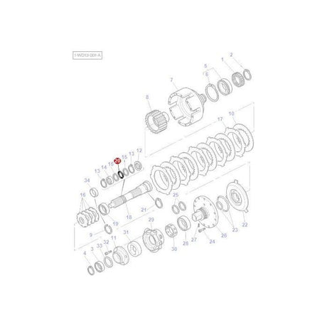 Massey Ferguson - Gasket Wet Clutch - 3010501X1 - Farming Parts