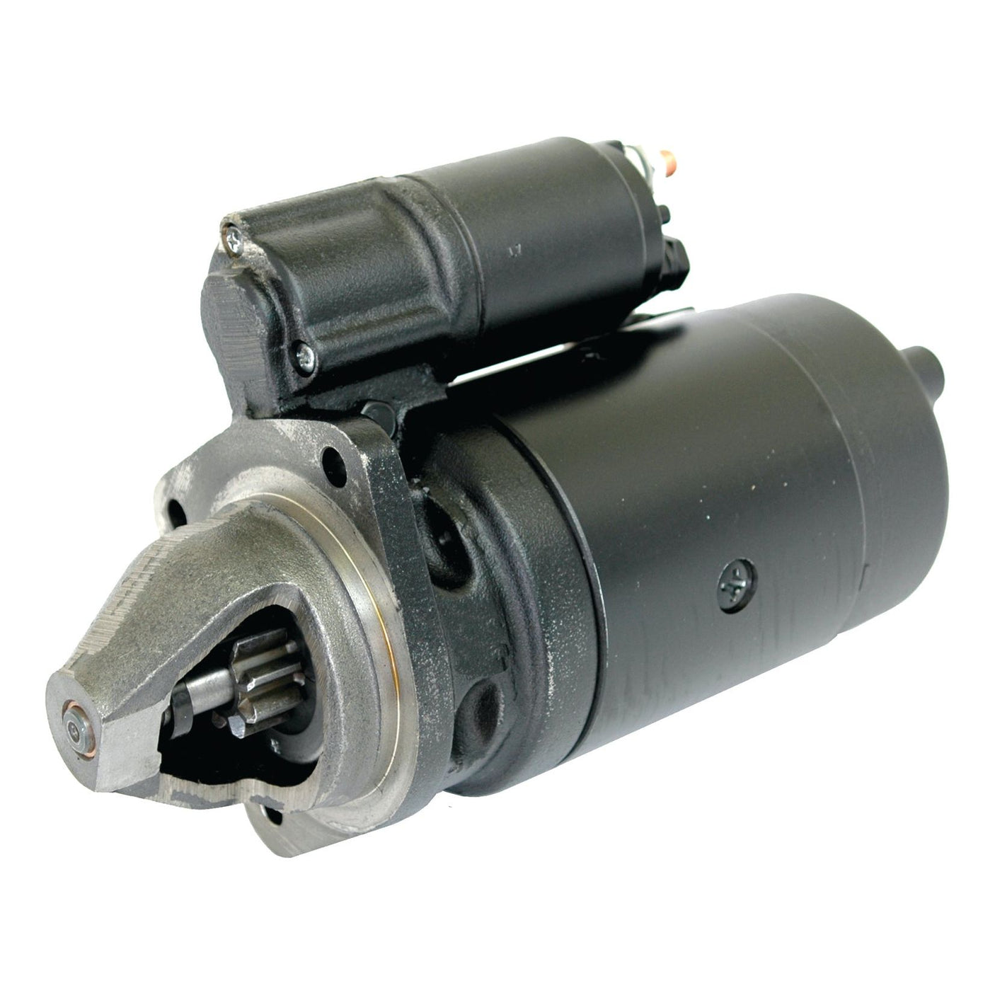 A black and metallic Starter Motor - 12V, 3.1Kw (Mahle) by Sparex, part number S.36117, featuring visible gears and mounting points.