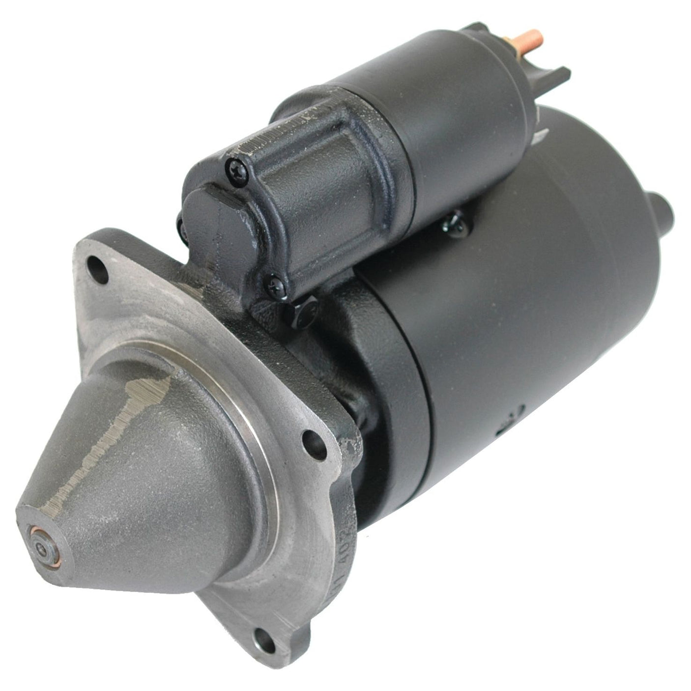 A sleek black and silver 12V Starter Motor - 3.1Kw (Mahle) | Sparex Part No.S.361190.